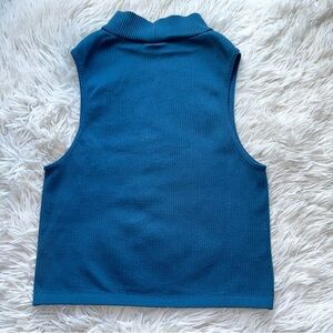 Blue Zara sleeveless top